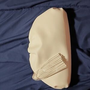 Understated Leather Crescent Purse